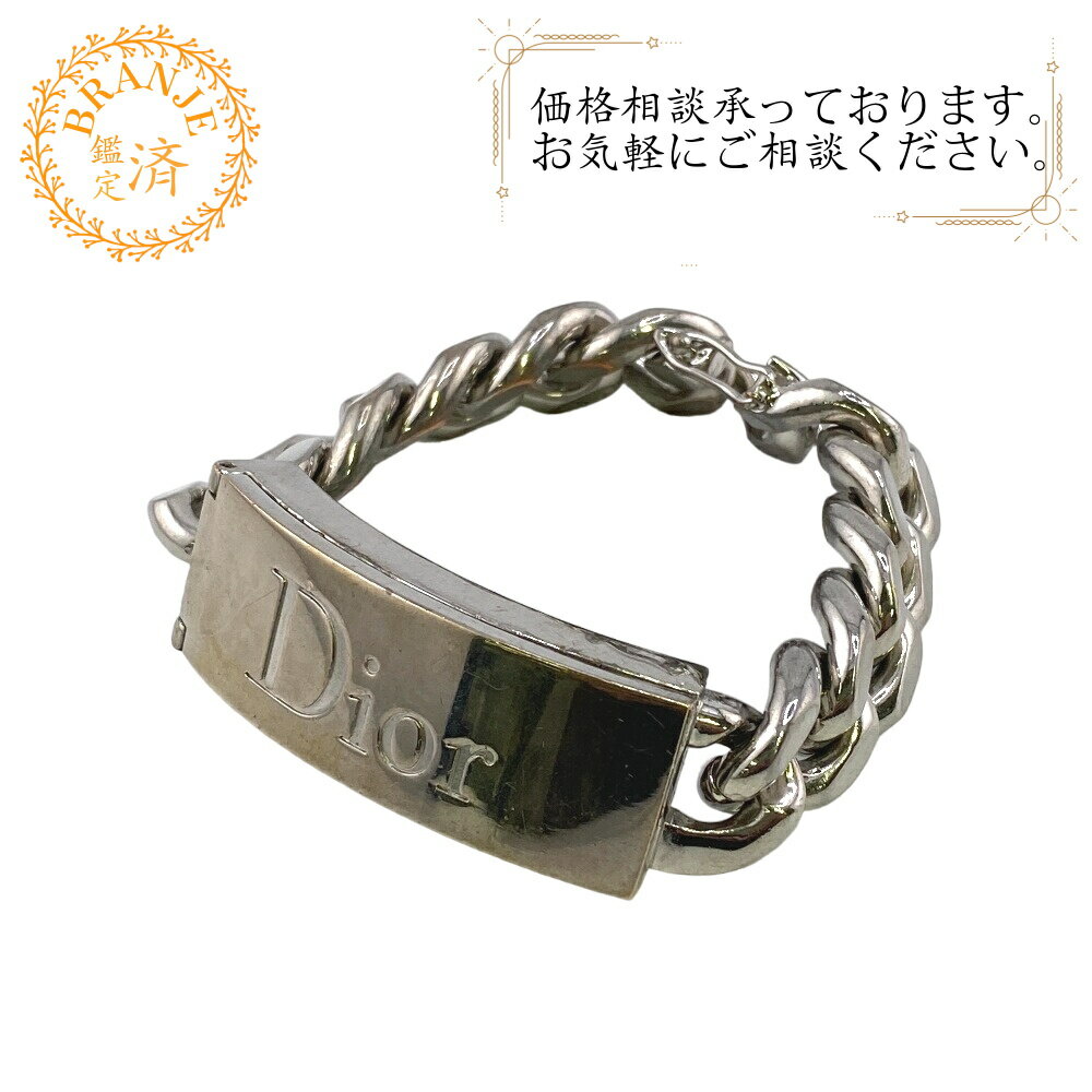 美品*Christian Dior ロゴ チェーン ブレスレット - アクセサリー 美品*Christian Dior ロゴ チェーン ブレスレット - アクセサリー