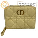Dior ディオール スカーレット カロ 二つ折り財布 財布 ウォレット ブランド 小銭入れ 札 イエロー レディース(4)