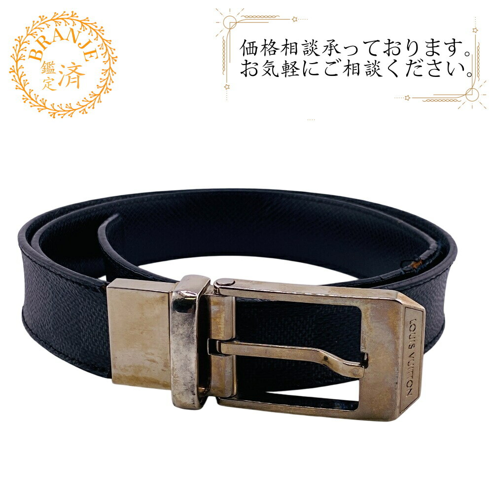 【すぐ使える5%OFFクーポン】LOUIS VUITTON ルイヴィトン ルイヴィトン ルイビトン M6834 サンチュール ダミエグラフィット ベルト ブランド ジーンズ ワンピース カジュアル ビジネス ブラック メンズ おすすめ 人気