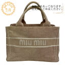 【すぐ使える5%OFFクーポン】MIUMIU ミュウミュウ 5BA219 2way ショルダーバッグ ロゴ ハンドバッグ バッグ カバン ブランド かわいい ハ...