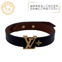 【すぐ使える5%OFFクーポン】LOUIS VUITTON ルイヴィトン ルイヴィトン ルイビトン M8085 LVアイコニック ブレスレット ハイ ブランド アクセサリー アンクル バングル 腕 手首 ブラック ユニセックス おすすめ 人気
