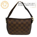 【すぐ使える5%OFFクーポン】LOUIS VUITTON ルイヴィトン ルイヴィトン ルイビトン N51982 トゥルース メイクアップ ハンドバッグ 化粧ポーチ アクセサリーポーチ ダミエ ポーチ 小物入れ 大きめ 小さめ おしゃれ 可愛い ハイ ブランド ブラウン レディース おすすめ 人気