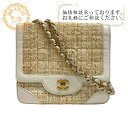 【すぐ使える5%OFFクーポン】CHANEL シャネル Wチェーンショルダー ココマーク ツイード ショルダーバッグ バッグ カバン 斜めがけ 肩掛け ブランド レディース ホワイト レディース おすすめ 人気