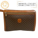 【すぐ使える5%OFFクーポン】CELINE セリーヌ ヴィンテージ マカダム柄 クラッチバッグ バッグ カバン ブランド セカンドバッグ 結婚式 パーティー ブラウン メンズ おすすめ 人気