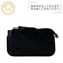 【すぐ使える5%OFFクーポン】GUCCI グッチ 447964 キーリング GG シマ コインケース 財布 ウォレット ブランド 小銭入れ ポケット カード ブラック ユニセックス おすすめ 人気