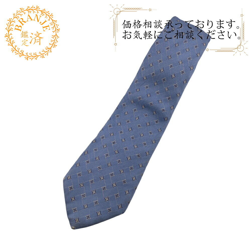 LOUIS VUITTON ルイヴィトン ルイヴィトン スターブロッサム ネクタイ ブルー メンズ