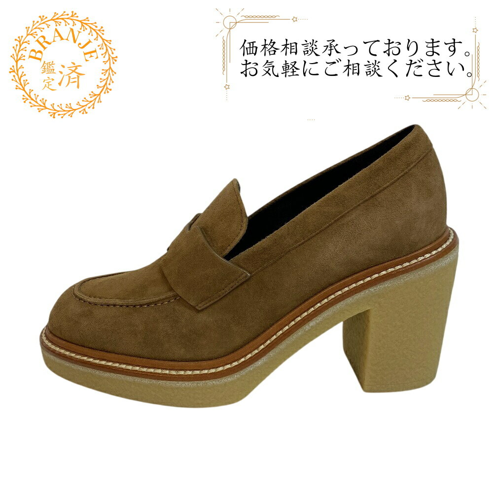 エルメスHERMESヒールローファーパンプス ディディ　美品 エルメスHERMESヒールローファーパンプス ディディ 美品