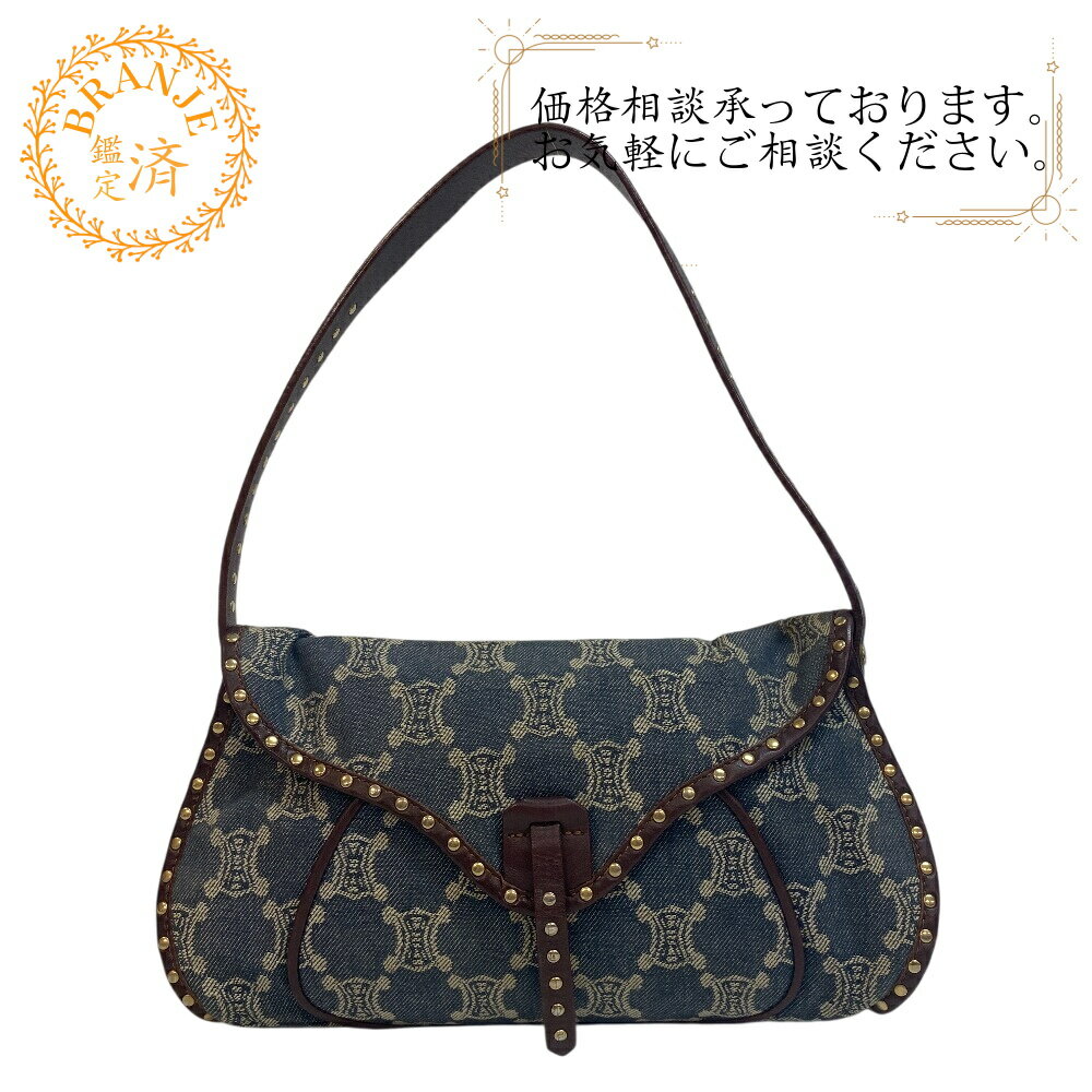 外側美品✨ Celine セリーヌ パリマカダム ワンショルダーバッグ 肩掛け CELINE セリーヌ マカダム ワンショルダーバッグ