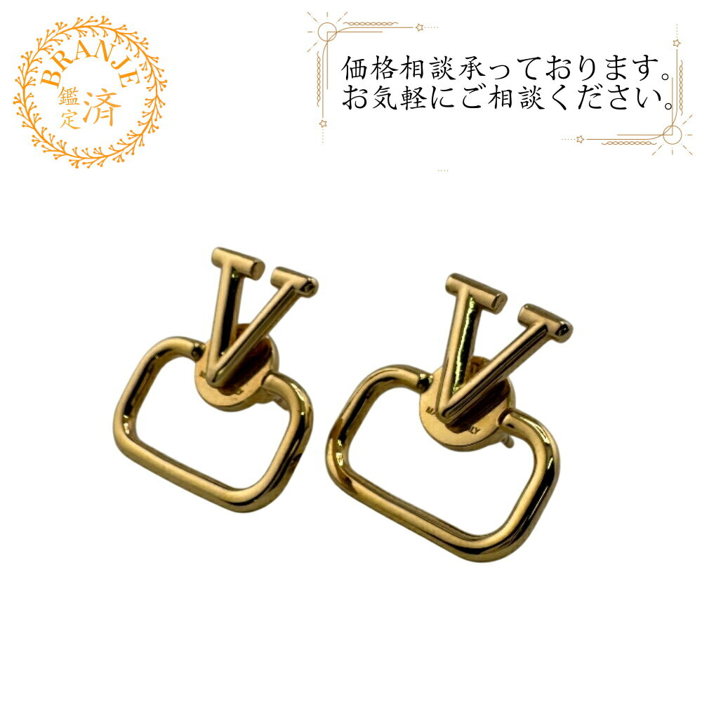 VALENTINO ヴァレンティノ ピアス(両耳用) シグネチャー Vロゴ ピアス ブランド ジュエリー アクセサリー ゴールド レディース