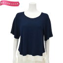 ＼5/9 23:59迄★店内全品20％OFF★期間限定セール／ プレインピープル/PLAIN PEOPLE ニット トップス セーター レディース 春夏 半袖 ラグランスリーブ 綿100％ バイカラー ネイビー 白 9 M プレインピープル セーター★61DM70