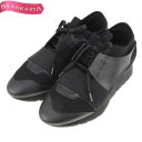 ＼5/2 23:59迄★10％OFFクーポン対象★期間限定セール／【中古】バレンシアガ/BALENCIAGA レースランナー Race Runner スニーカー 靴 カジュアルシューズ レディース 春秋冬 ローカット レザー スエード 大きいサイズ 黒 38 25cm バレンシアガ スニーカー★62CB23