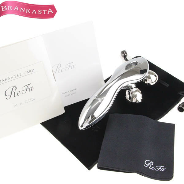 ＼6/4 20時スタート通常の20％OFF／【中古】[美品・定価3.1万] リファ/ReFa ReFa 4 CARAT リファフォーカラット 美顔器 理美容家電 RF-FC1932B E1004RF フェイス 顔 ボディ 全身 シルバー リファ 美顔器★62BC30