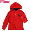 ＼5/7 23:59迄★店内全品20％OFF★期間限定セール／【中古】ポロラルフローレン/POLO RALPH LAUREN ポロシャツ トップス カジュアル キッズ 春秋 長袖 子供服 ビッグポニー 鹿の子 パーカー 赤 紺 6 120/60 ポロラルフローレン ポロシャツ★51FJ30