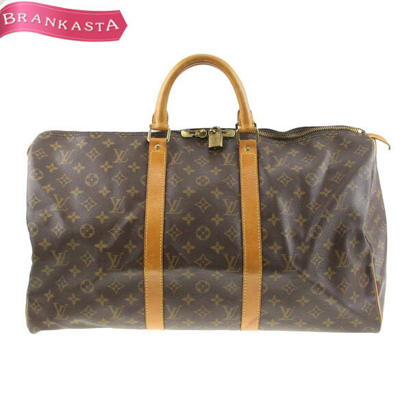 ＼5/12 23:59迄★10％OFFクーポン対象★お買物マラソン／【中古】ルイヴィトン/LOUIS VUITTON モノグラム キーポル50 ボストンバッグ 旅行鞄トラベル M41426 SP0924 ユニセックス 大容量 メンズ レディース ルイ・ヴィトン ビトン ルイビトン ヴィトンバッグ バック★62CA59