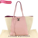 ＼5/9 23:59迄★店内全品20％OFF★期間限定セール／【中古】[定30.9万] ルイヴィトン/LOUIS VUITTON ロックミー カバ トートバッグ 鞄 M54578 レディース カーフレザー 本革 A4対応 ピンク ローズ ルイ・ヴィトン ビトン ヴィトンバッグ バッグ★62BC85