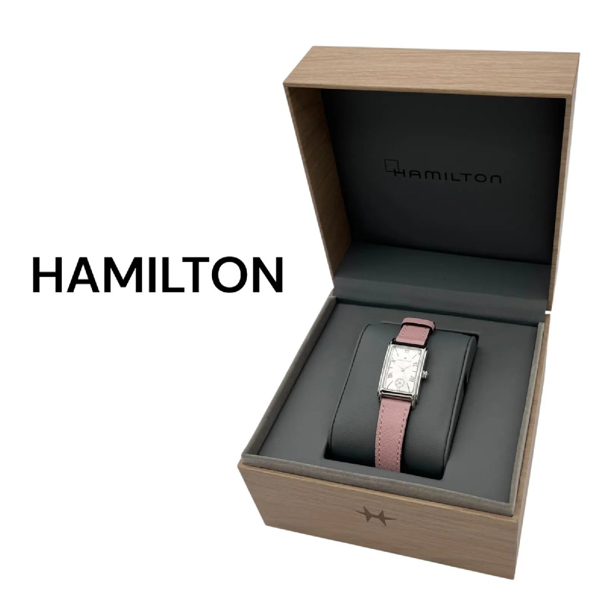 【中古】ハミルトン HAMILTON アメリカン クラシック アードモア ピンク クォーツ 腕時計 レディース 5D949