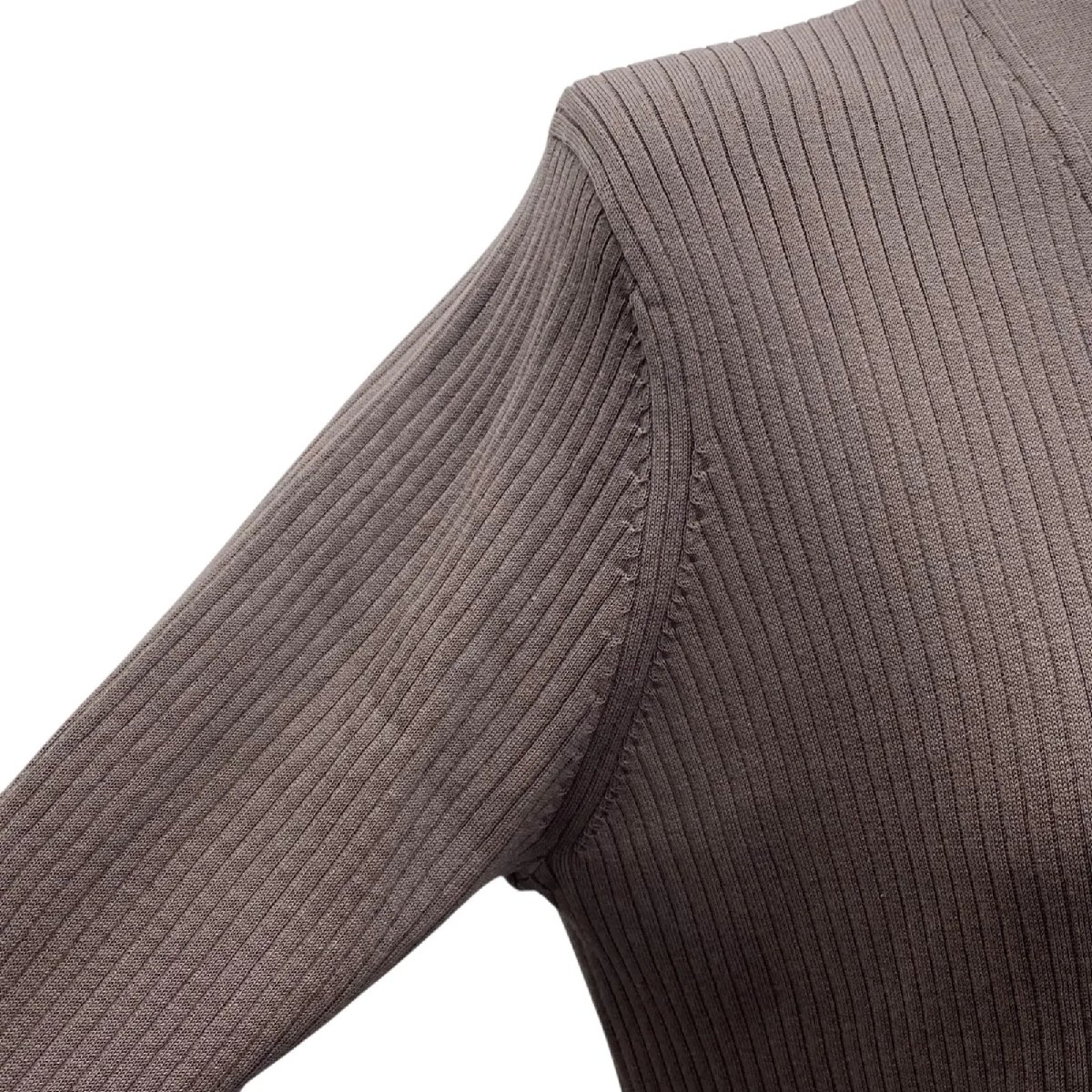 【中古】美品 ニジュウサンク 23区 ロングカーディガン 長袖 ニット コットン ブラウン 38、M、9号 レディース S5T511 brankasta-tisna-10001462 BRANKASTA 楽天市場店 サンプル画像3