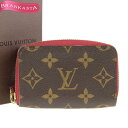 ＼4/30 23:59迄★10％OFFクーポン対象★期間限定セール／【中古】ルイヴィトン/LOUIS VUITTON モノグラム ミュルティカルト カードケース 名刺入れ M61299 SP5125 レディース コインケース 小銭入れ フューシャ ルイ・ヴィトン ビトン ルイビトン★04AA19