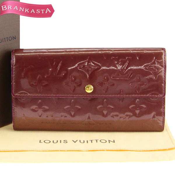 ＼5/16 23:59迄★50％OFFクーポン対象★期間限定セール／【中古】ルイヴィトン/LOUIS VUITTON モノグラムヴェルニ ポルトフォイユサラ 二つ折り長財布 ブランドレディース ルイ・ヴィトンルイビトンヴィトン財布ビトン財布ビトン長財布★52HC06