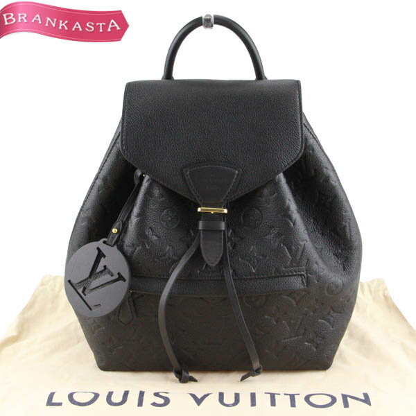 ＼5/12 23:59迄★10％OFFクーポン対象★お買い物マラソン／【中古】[美品] ルイヴィトン/LOUIS VUITTON モノグラムアンプラント モンスリ PM リュック リュックサック バッグ バックパック M45205 レディース 黒 ノワール ルイ・ヴィトン ビトン バッグ★04BA39