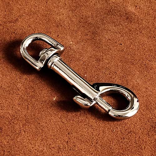 BRASS STORE ブラスストア / シルバー 鉄砲ナスカン キーホルダー（Sサイズ） / 銀 ダブルリング キーリング カラビナ ベルトループ ナスカン キーフック 二重カン 小物 雑貨 鍵 収納 3