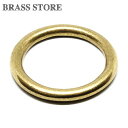 BRASS STORE ブラスストア / 真鍮 丸カン (58mm）/ ブラス パーツ リング カスタム 輪っか キーホルダー キーリング 二重カン レザークラフト バッグ 付属品 手芸用品 brass