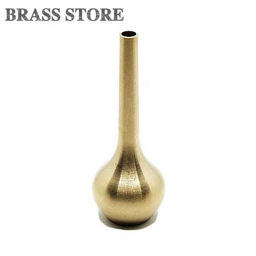 楽天真鍮雑貨 BRASS STOREBRASS STORE ブラスストア / 真鍮 一輪挿し（ゴールド）/ 花瓶 盆栽 お香立て インセンススタンド ブラス ゴールド インテリア 小物 真鍮無垢 筒形 ひょうたん 金具 香炉