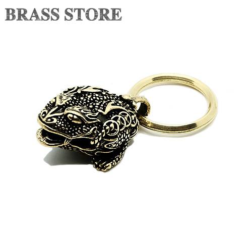 BRASS STORE ブラスストア/ 真鍮 カエルキーホルダー(鈴仕様)/ 蛙 かえる フロッグ ゴールド カウベル ベル キーチャーム 置物 中国 爬虫類 動物 生き物 ブラス BRASS STORE ブラスストア/ 真鍮 カエルキーホルダー(鈴仕様)/ 蛙 かえる フロッグ ゴールド カウベル ベル キーチャーム 置物 中国 爬虫類 動物 生き物 ブラス