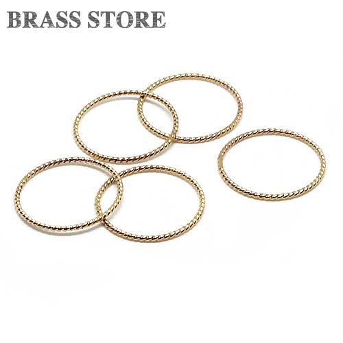BRASS STORE ブラスストア / 5個セット 真鍮リング(直径17mm)/ ゴールド ねじり 丸カン 丸環 輪っか ブラス パーツ カスタムパーツ キーホルダー レザークラフト BRASS STORE ブラスストア / 5個セット 真鍮リング(直径17mm)/ ゴールド ねじり 丸カン 丸環 輪っか ブラス パーツ カスタムパーツ キーホルダー レザークラフト