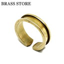 BRASS STORE ブラスストア / 真鍮製 レールリング 細幅 (大サイズ)/ 指輪 パーツ アクセサリー ゴールド アンティーク ビンテージ メンズ レ...