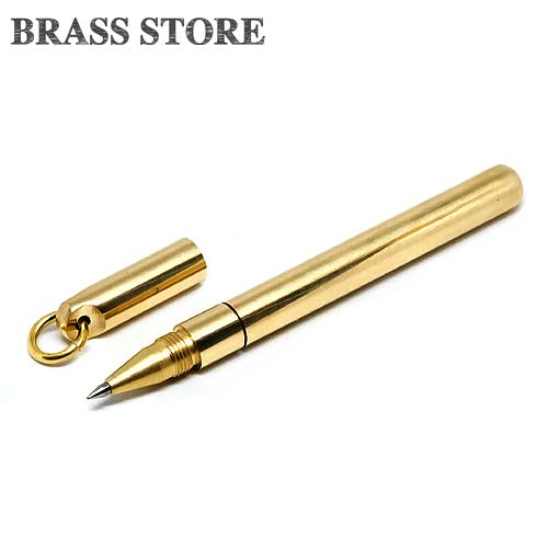 BRASS STORE ブラスストア / 真鍮 ボールペン（ショート）/ブラス 筆記用具 文房具 ステーショナリー カッパー 雑貨 ゴールド ビジネス 教材 デスク グッズ オブジェ インテリア