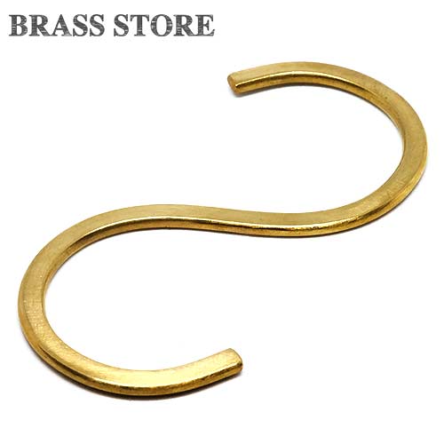 楽天真鍮雑貨 BRASS STOREBRASS STORE ブラスストア / 真鍮 S字フック（Mサイズ） / ブラス ステーショナリー パーツ ハンドクラフト インテリア DIY 雑貨 雑貨 文房具 ハンガー