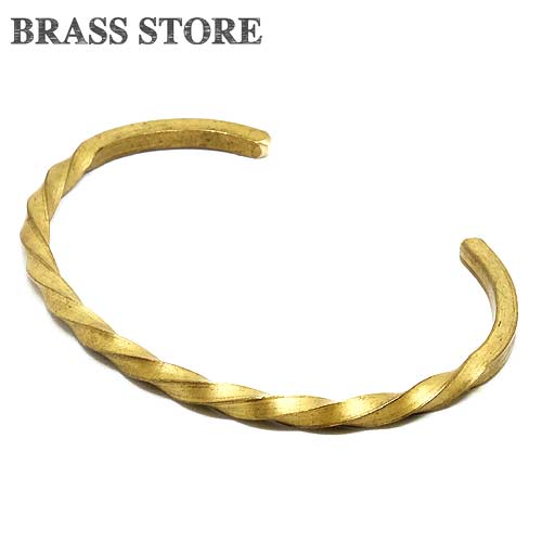 楽天真鍮雑貨 BRASS STOREBRASS STORE ブラスストア /真鍮製 曲げねじり バングル / ブレスレット メンズ レディース ブラス アクセ brass store インディアンジュエリー アンクレット