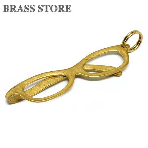 BRASS STORE ブラスストア / 真鍮 メガネデザイン クリップ（Mサイズ）/ 眼鏡 ブラス 真鍮無垢 ソリッ..