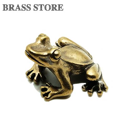 楽天真鍮雑貨 BRASS STOREBRASS STORE ブラスストア / 真鍮 オーナメント（カエル）/ 蛙 かえる 動物 置物 黄金 インテリア 飾り雑貨 ゴールド アニマル グッズ ブラス 小さい ミニサイズ