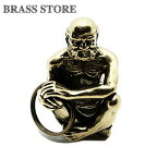 BRASS STORE ブラスストア / 真鍮 キーホルダー（修行僧）/ サドゥ 僧侶 菩提達磨 ブラス ゴールド キーリング 仏教 神様 お守り お土産 置物 インド ソリッド