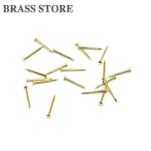 BRASS STORE ブラスストア / 20個セット 真鍮製 ミニサイズ 釘(ゴールド)/ クギ ピン ネイル ブラス 杭 DIY ブラス 雑貨 洋裁 手芸用品 パーツ 鋲 スタッズ BRASS STORE ブラスストア / 20個セット 真鍮製 ミニサイズ 釘(ゴールド)/ クギ ピン ネイル ブラス 杭 DIY ブラス 雑貨 洋裁 手芸用品 パーツ 鋲 スタッズ
