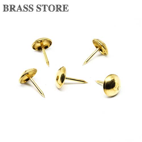 楽天真鍮雑貨 BRASS STOREBRASS STORE ブラスストア / 5個セット 真鍮製 プッシュピン（Lサイズ）/ 押しピン 画鋲ブラス 雑貨 手芸用品 パーツ ハンドクラフト インテリア DIY スタッズ メンズ 雑貨 アクセサリー ピラミッド スタッズ 小さい グッズ