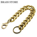 BRASS STORE ブラスストア / 真鍮 喜平チェーン ブレスレット(Sサイズ)/ ブラス カニカン バングル 腕輪 レディース アクセサリー 小豆 二重...