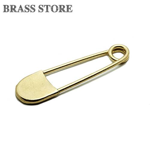 BRASS STORE ブラスストア / 真鍮 安全ピン（ビッグサイズ）/ セーフティーピン キルトピン ブラス 雑貨 手芸用品 パーツ ハンドクラフト ゴールド 大きい ブローチ 洋服