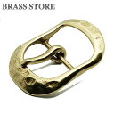BRASS STORE ブラスストア / ベルト交換用 バックル (スタンプデザイン)玉プラ塗装仕上げ ベルト幅38mm / シングルピン 一穴 ブラス ギャリ...