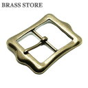 BRASS STORE ブラスストア / 真鍮 レザーベルト用バックル（エンブレム） / ベルト幅40mm：ブラス ギャリソンベルト 大きい カスタムパーツ 美錠 メンズ 付け替え 交換