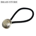 BRASS STORE ブラスストア / スペイン 1ペセタ コインコンチョヘアゴムブレスレット(紋章)20mm / 硬貨 外国 バングル ビンテージ メンズ ...