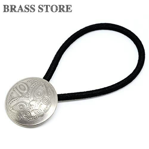 BRASS STORE ブラスストア / ニュージーランド 10セント コインコンチョブレスレット（コルル）23mm / ..