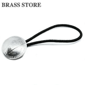 BRASS STORE ブラスストア / アメリカ 5セント コインコンチョブレスレット（モンティチェロ） 21mm / 硬貨 外国 バングル ビンテージ メンズ レディース 髪留め シルバー ゴールド アンクレット 古銭 ループ