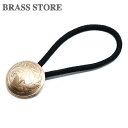 BRASS STORE ブラスストア /オーストラリア 2セント コインコンチョ ヘアゴム ブレスレット（エリマキトカゲ）20mm / 硬貨 外国 バングル ビンテージ メンズ レディース 髪留め シルバー ゴールド アンクレット 古銭 ループ