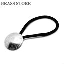 BRASS STORE ブラスストア /日本 小型50銭銀貨 菊紋(燻し無し)21mm / 硬貨 外国 バングル ビンテージ メンズ レディース 髪留め シルバ...