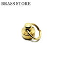 BRASS STORE ブラスストア / 真鍮 ドロップハンドル(ゴールド)/ ドロップリング ポスト トチカン 財布 金具 パーツ 工具 ウォレットチェーン レザークラフト 首輪 ペット用品