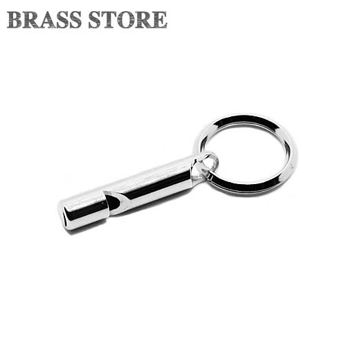 樂天商城 - BRASS STORE ブラスストア / ステンレス セーフティピンキーホルダー（シルバー ）ニッケル 銀色 ダブルリング カラビナ ナスカン 安全ピン 二重カン メンズ バーフック