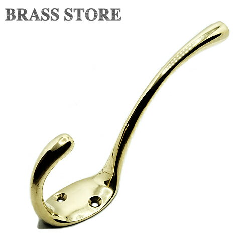 BRASS STORE ブラスストア / 真鍮 フック(Lサイズ)/ コートフック 壁掛け ウォールフック ブラス インテリア アンカー 雑貨 洋額フック 工具...